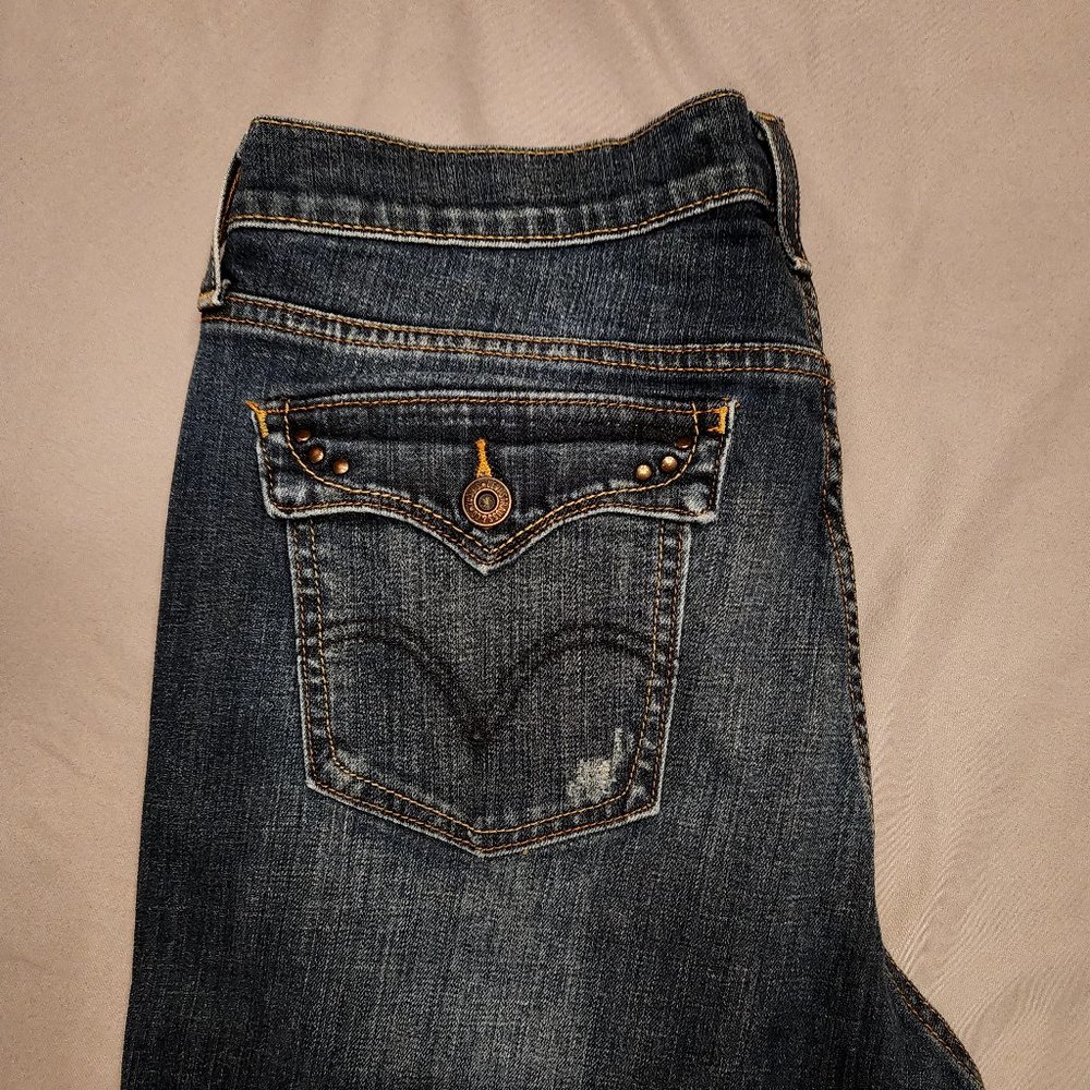 Womens Levi's 515 Bootcut Jeans, Size 12L, Blue - Picture 6 of 7